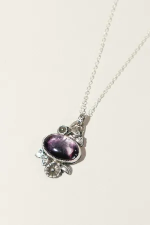 Flora Bloom Necklace with Amethyst