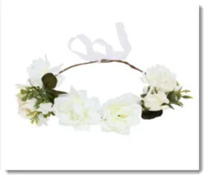 Flower Crown  Ivory