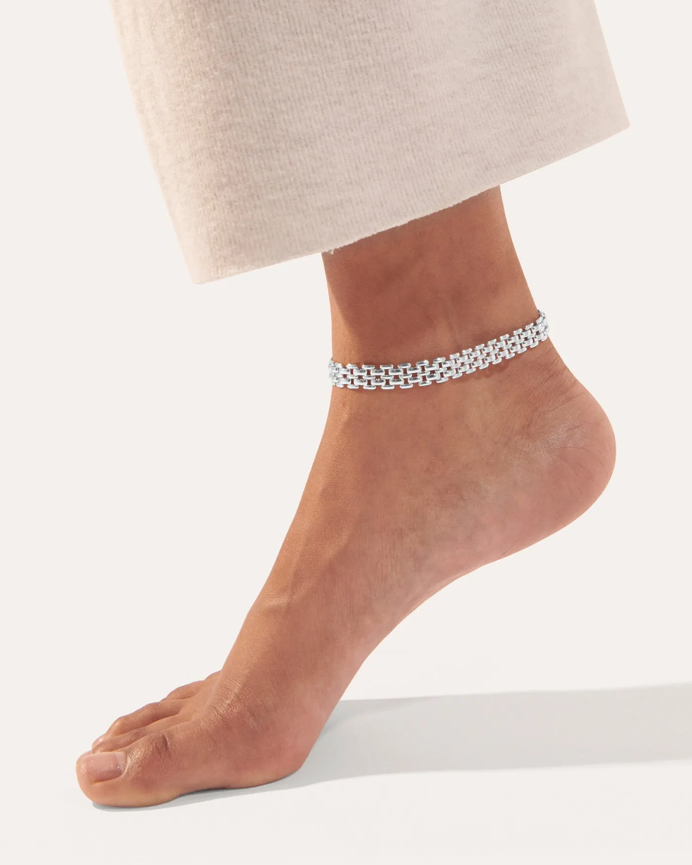 Francis Anklet | Silver