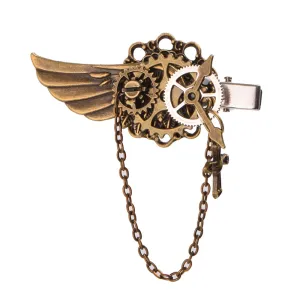 Gear Wings Cross Pattern Hairpin