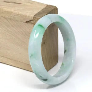 Genuine Burmese Jadeite Jade Bangle Bracelet (55.8 mm) #543