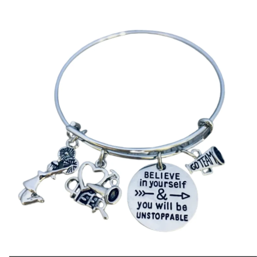 Girls Cheer Bangle Bracelet - Pick Style