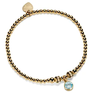 Gold March Birthstone Bracelet