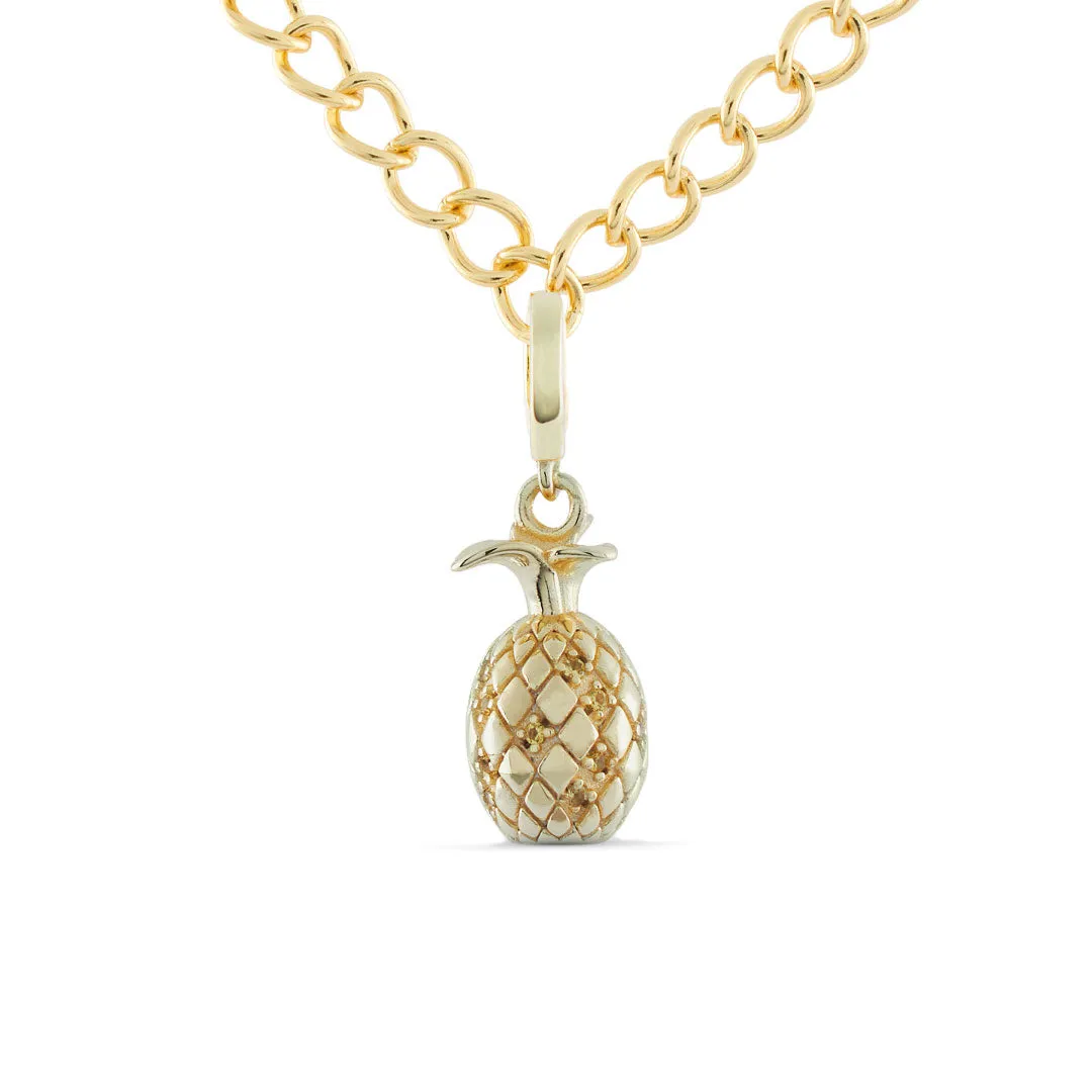 Gold Pineapple Pendant