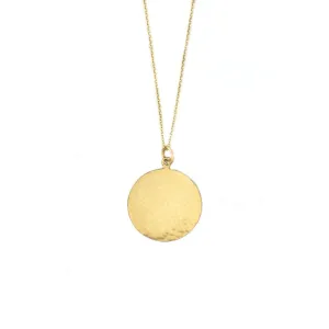 Hammered Disc Necklace