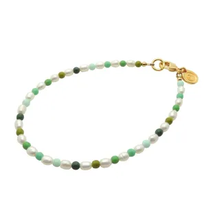 Hawaii Green Freshwater Pearl Anklet