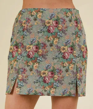 Home for the Holidays Floral Skirt