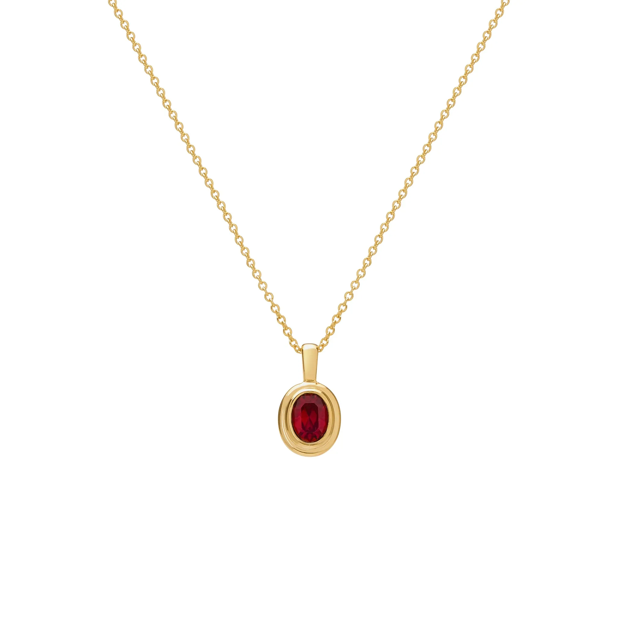 Ingrid Necklace - Ruby Red