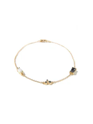 JUNO PENDANT BRACELET (OPAL/BLACK ONYX)