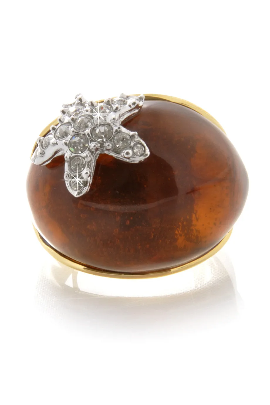 KENNETH JAY LANE TORTOISE Starfish Ring