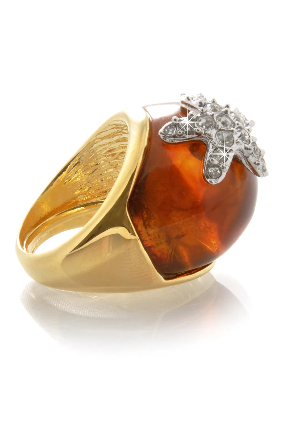 KENNETH JAY LANE TORTOISE Starfish Ring