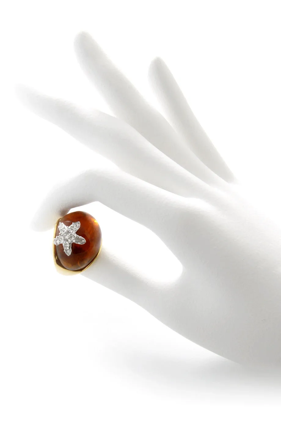 KENNETH JAY LANE TORTOISE Starfish Ring