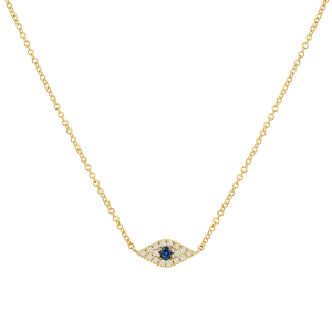 Kids Diamond Evil Eye Necklace