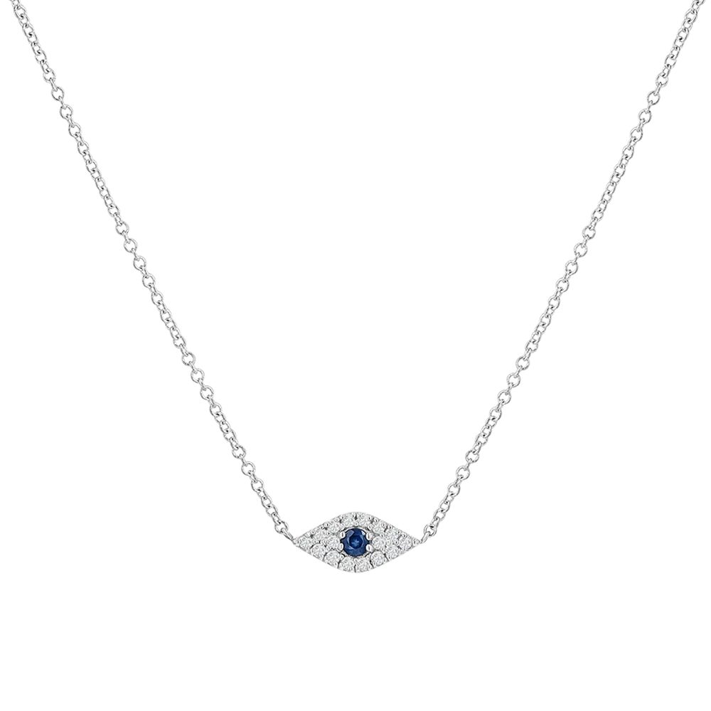 Kids Diamond Evil Eye Necklace