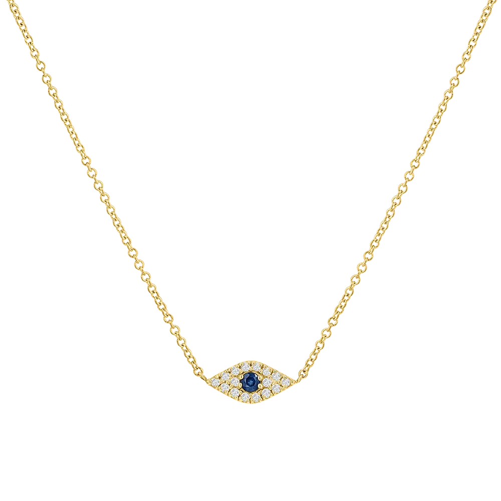 Kids Diamond Evil Eye Necklace