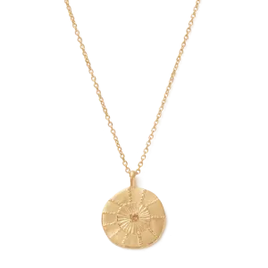 Kirstin Ash Tangerine Coin Necklace, Gold or Silver