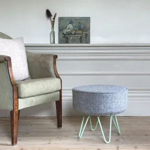 Light Grey Marl Footstool