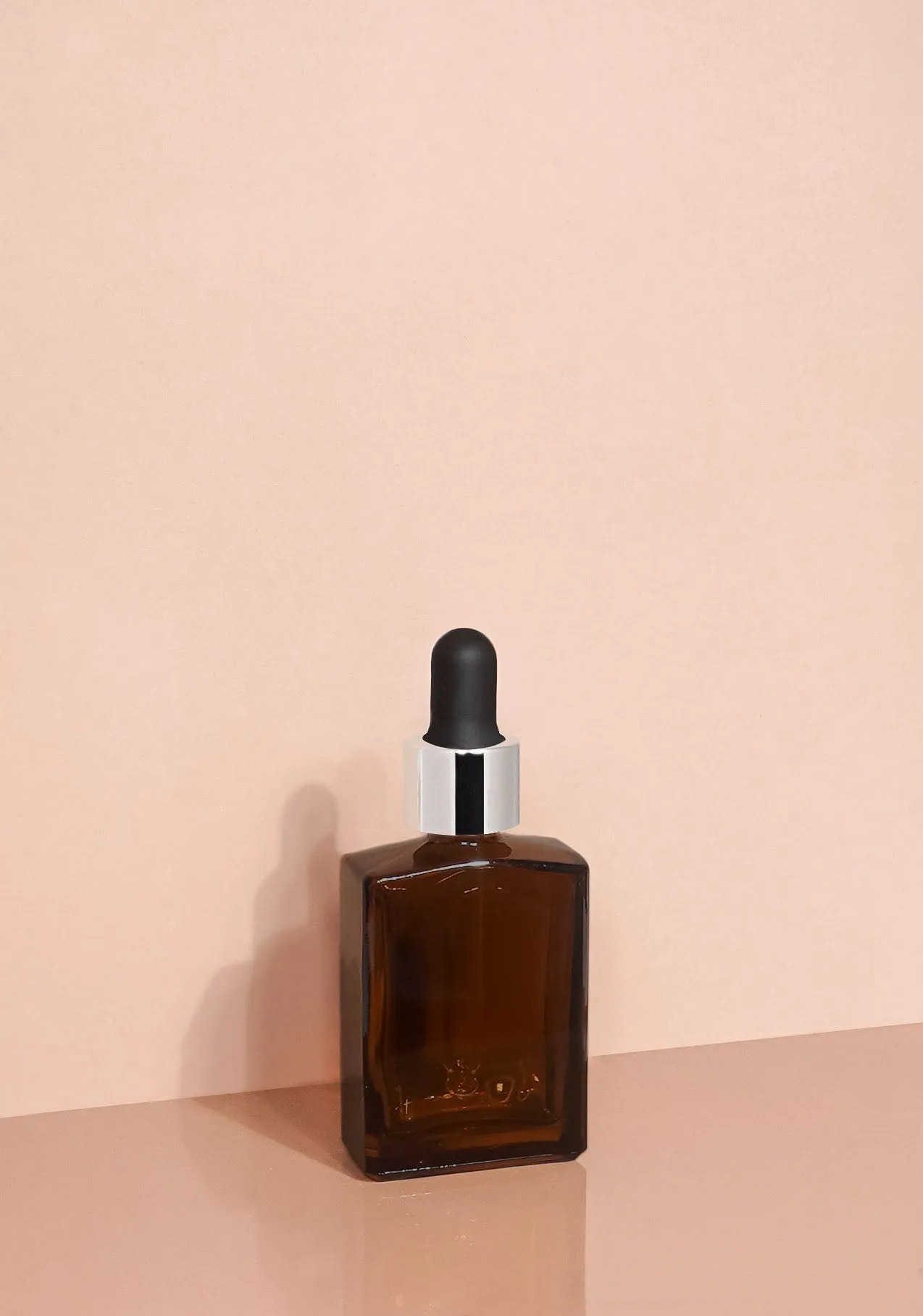 Lily Glass Bottle | Amber | Black Rubber Dropper