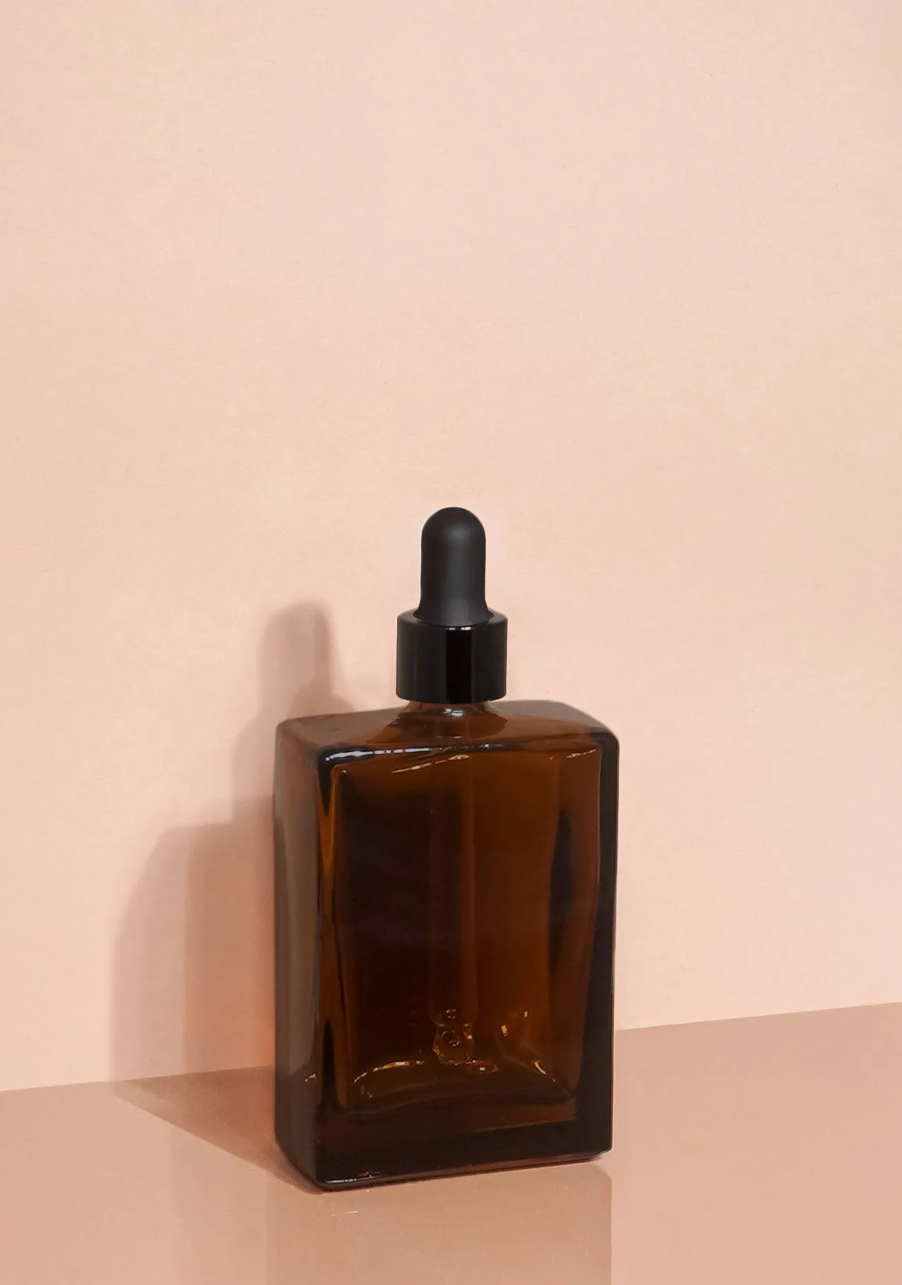 Lily Glass Bottle | Amber | Black Rubber Dropper