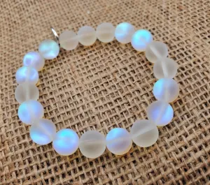 Man made opal bracelet (big beads)