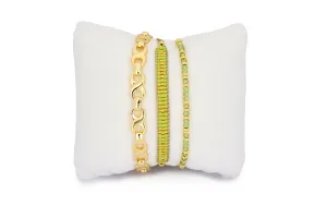 Mana Peridot Gold Bracelet Stack