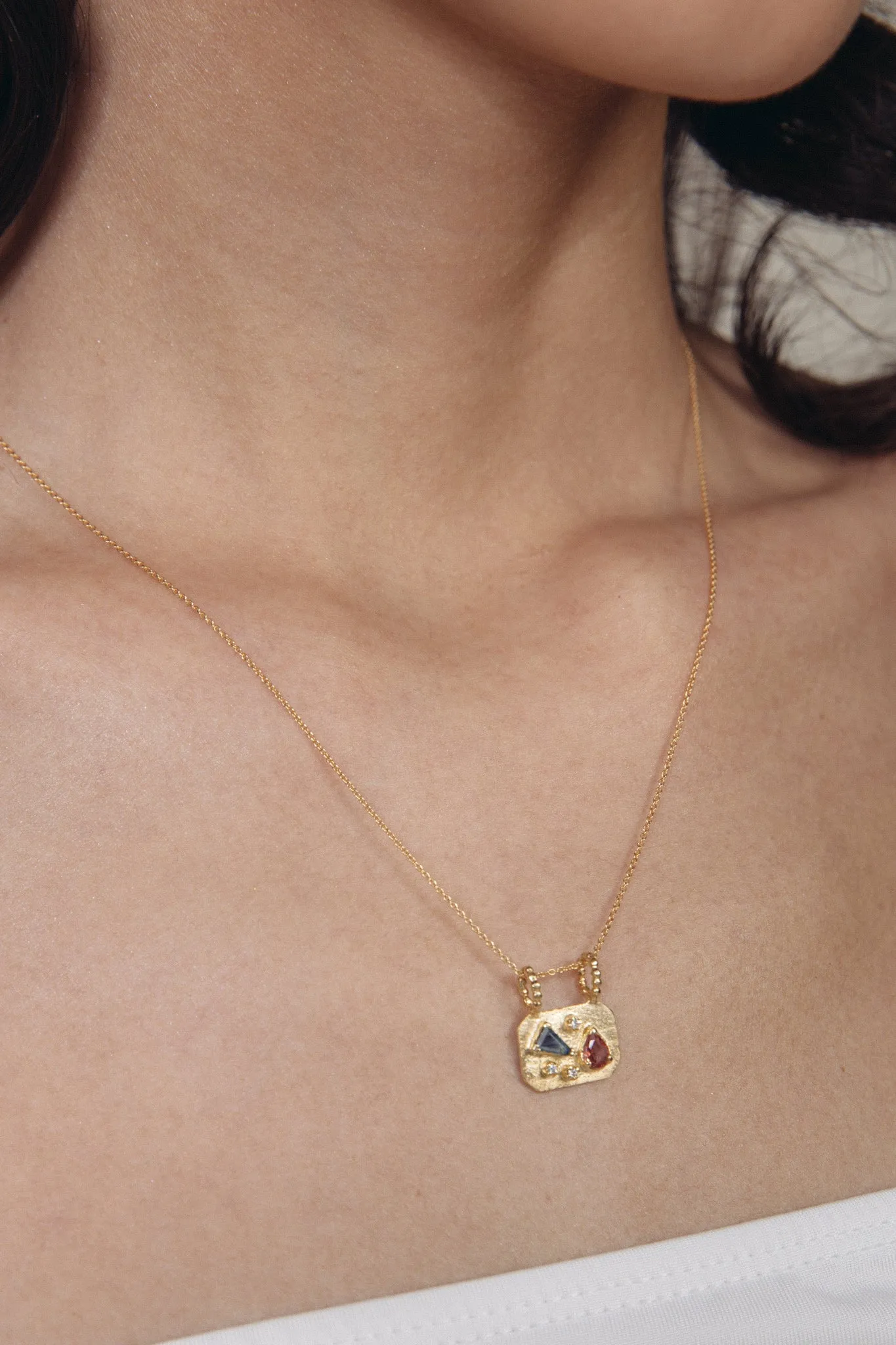 Medley Pendant No. 10 Necklace (Octagon), Solid Gold | ONE-OF-A-KIND