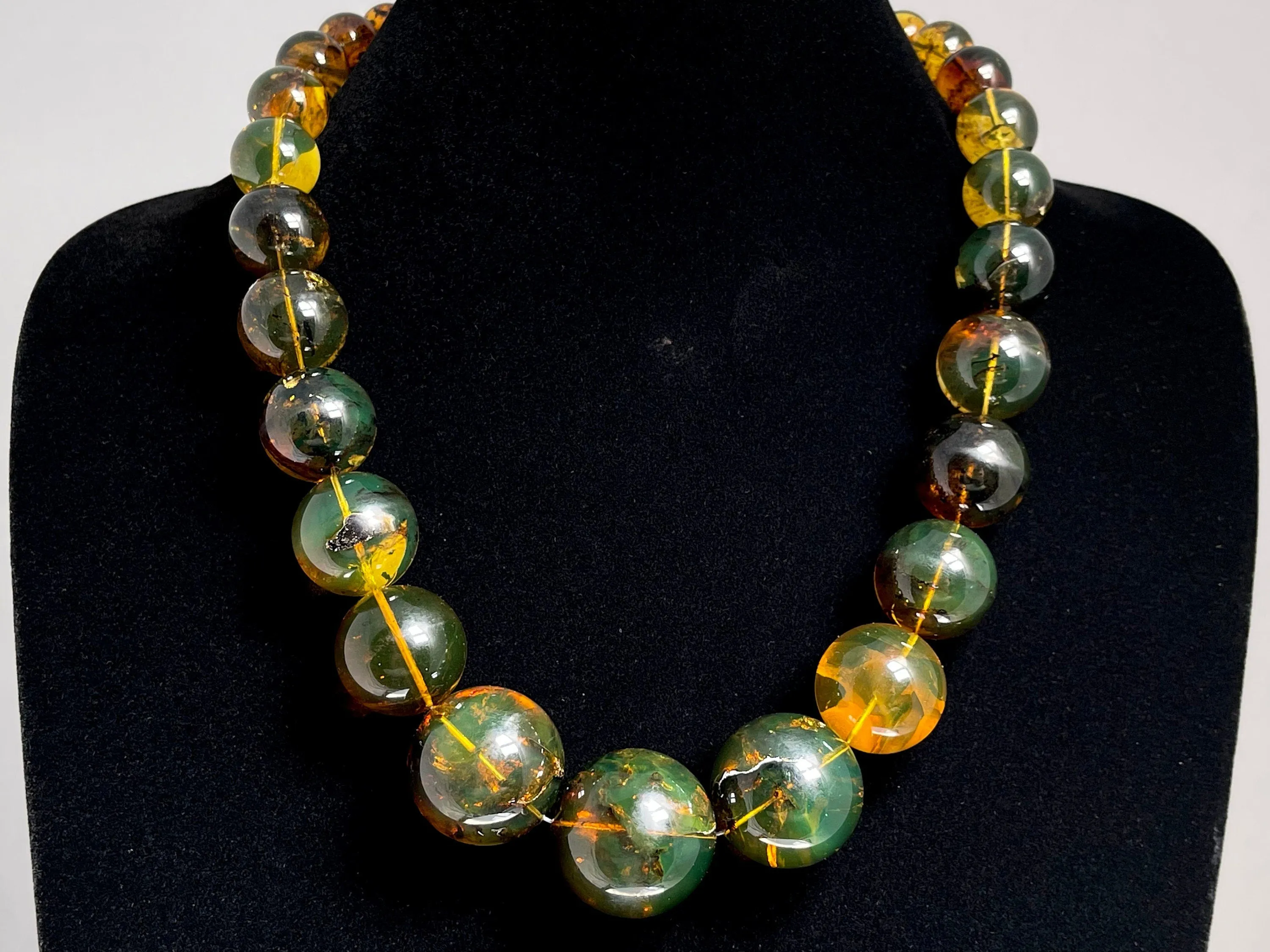 Mexican AMBER Crystal Necklace - Beaded Necklace, Handmade Jewelry, Healing Crystals and Stones, 48573