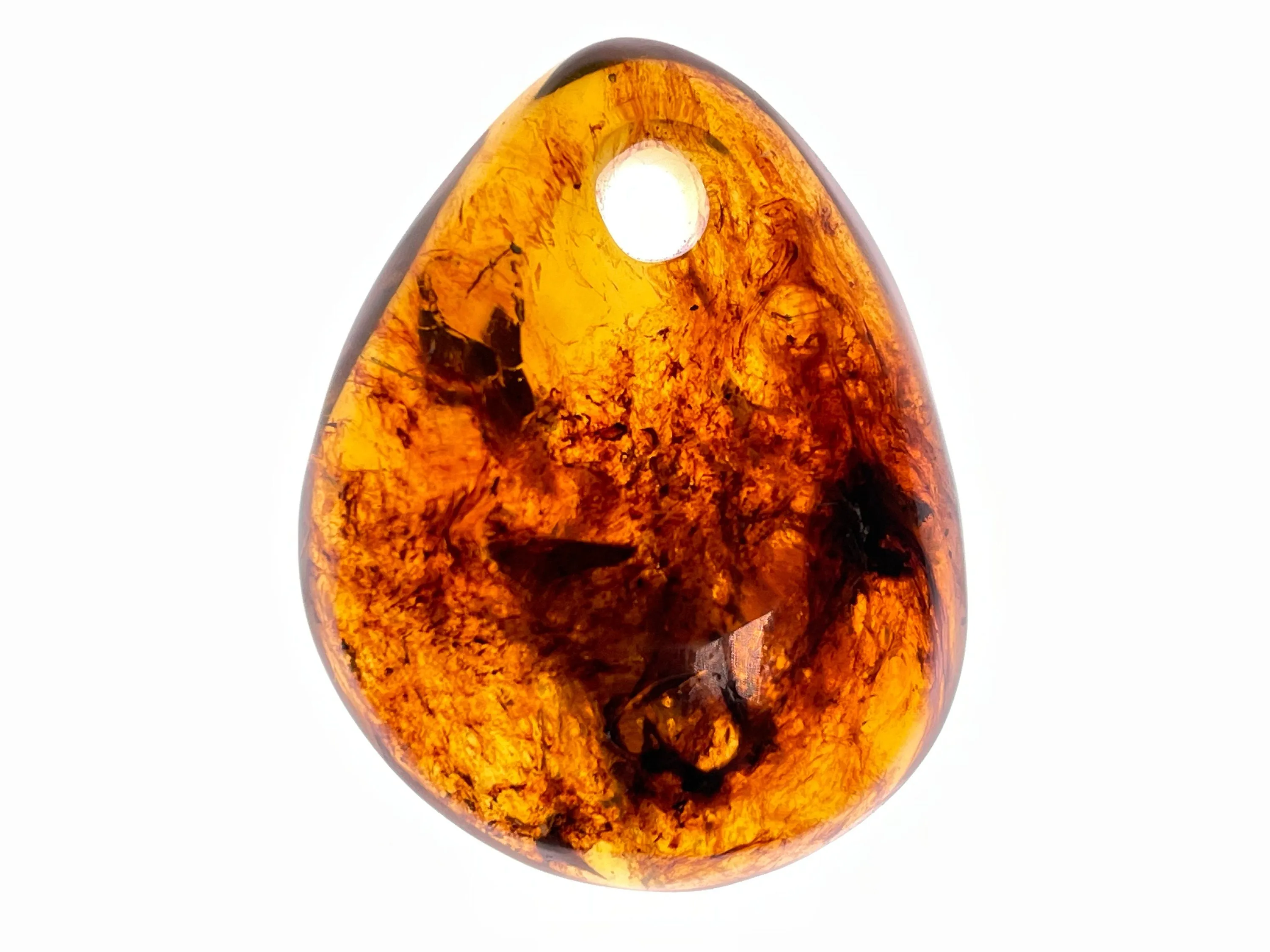 Mexican AMBER Crystal Pendant - Pendant Necklace, Handmade Jewelry, Healing Crystals and Stones, 48482