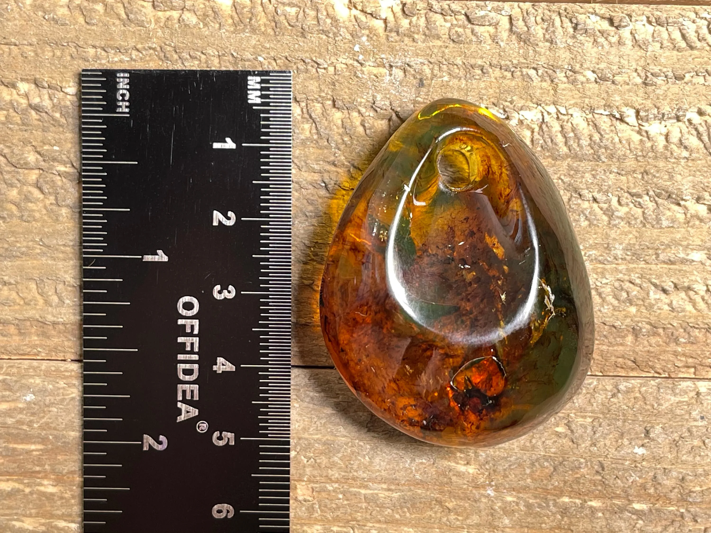 Mexican AMBER Crystal Pendant - Pendant Necklace, Handmade Jewelry, Healing Crystals and Stones, 48482