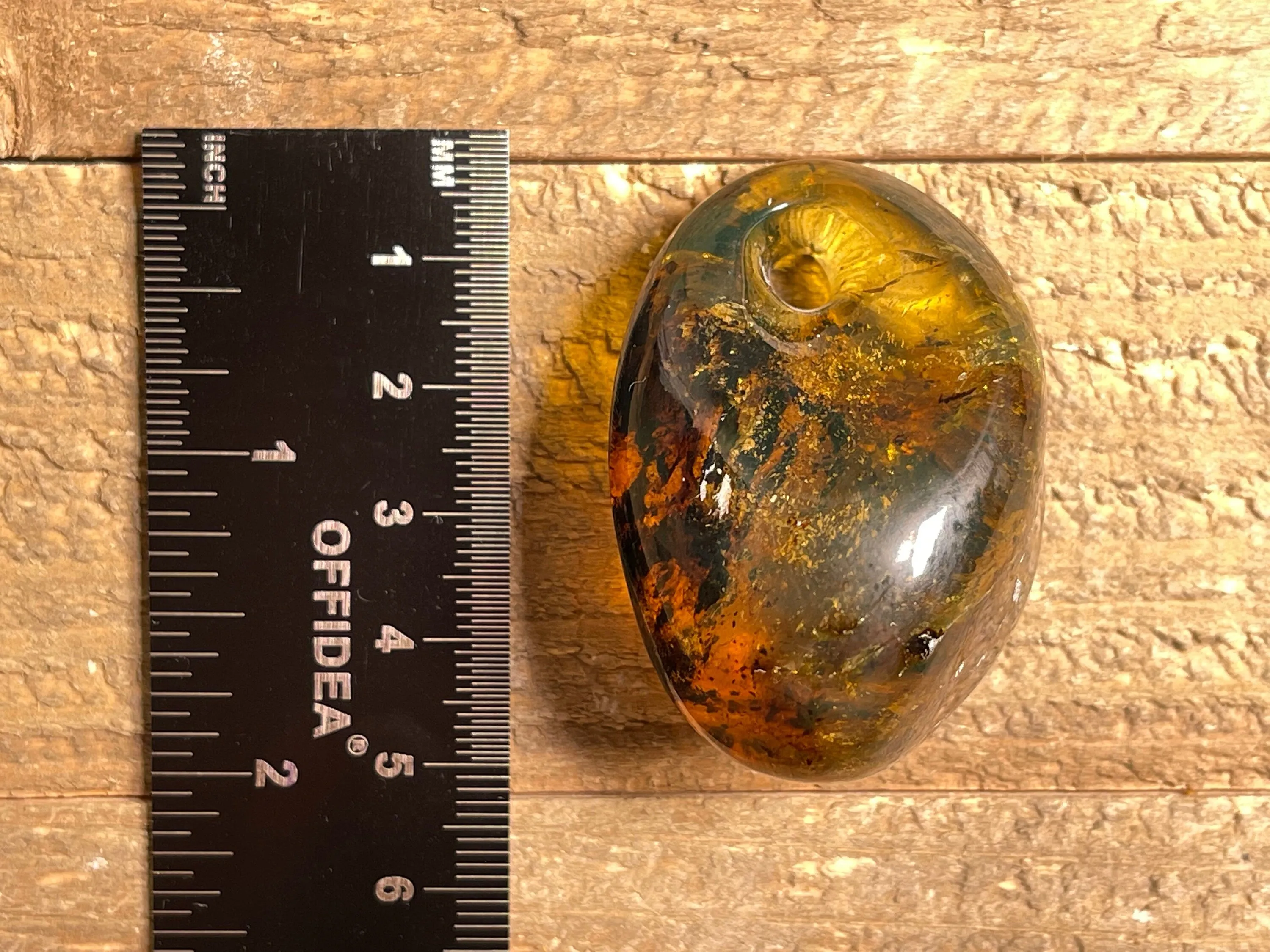 Mexican AMBER Crystal Pendant - Pendant Necklace, Handmade Jewelry, Healing Crystals and Stones, 48522