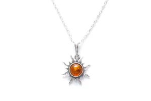 Mini Amber Sun Necklace