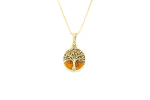 Mini Gold Plated Tree of Life Pendant