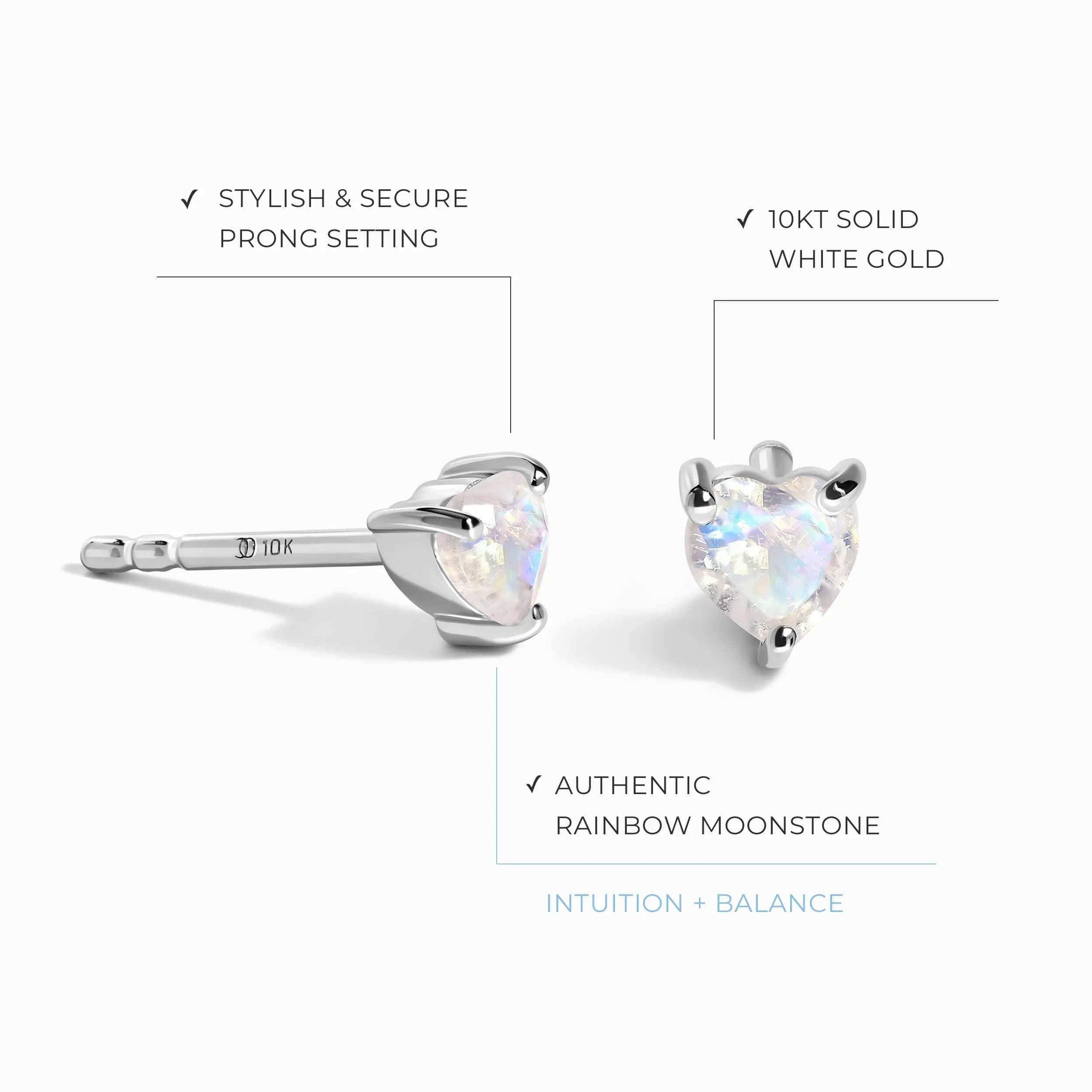 Moonstone Earrings - Love