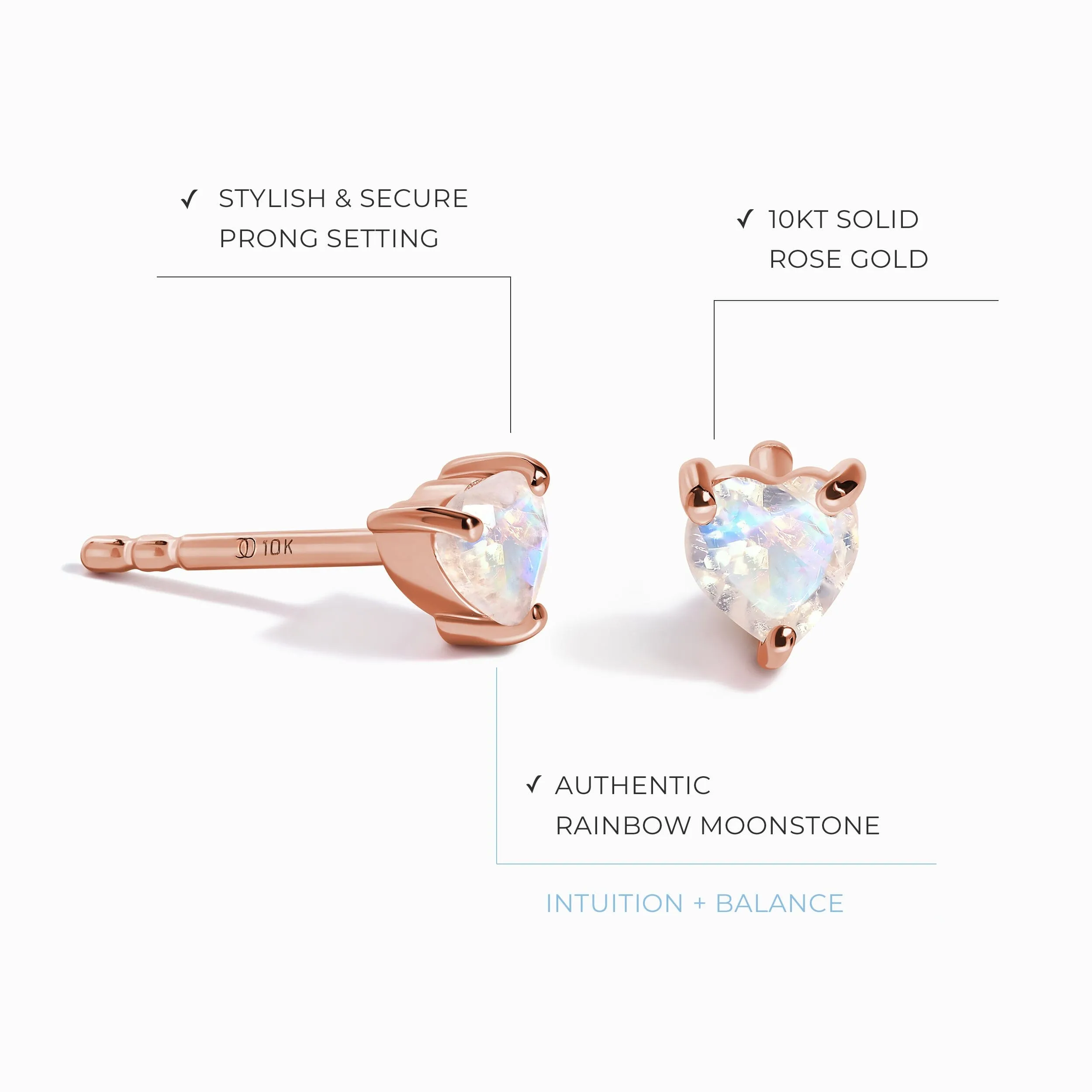 Moonstone Earrings - Love