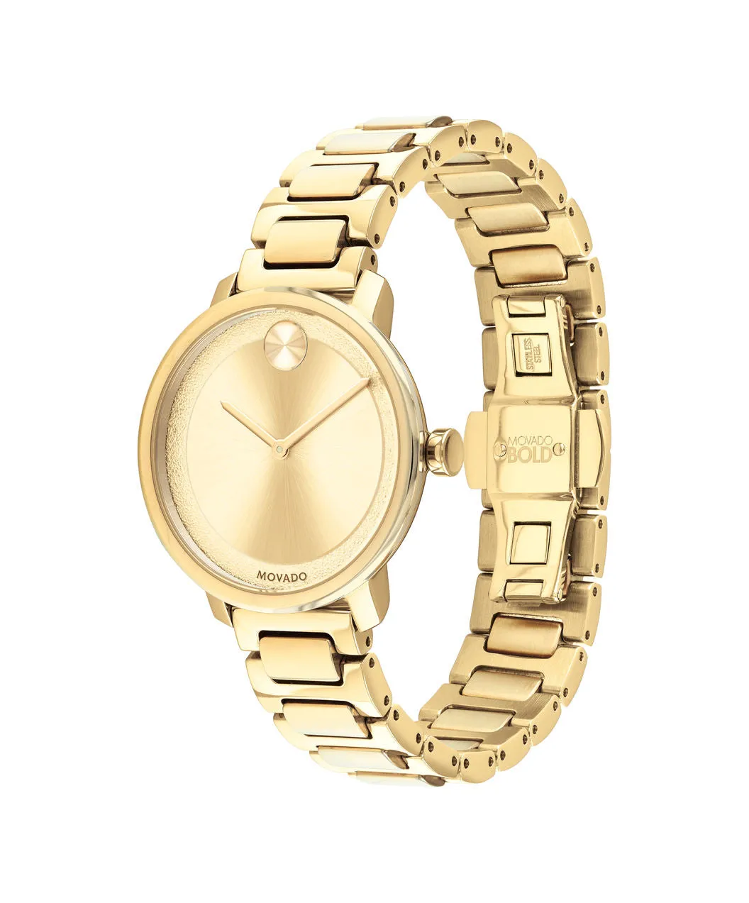 Movado Bold Mid-Size Yellow gold ion-plated Women's Watch