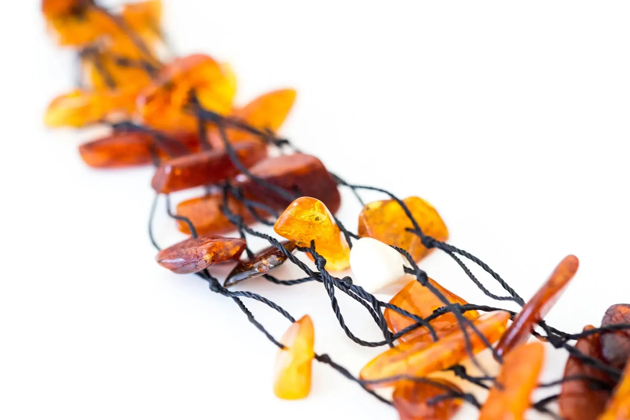 Multi Strand RAW Amber Necklace