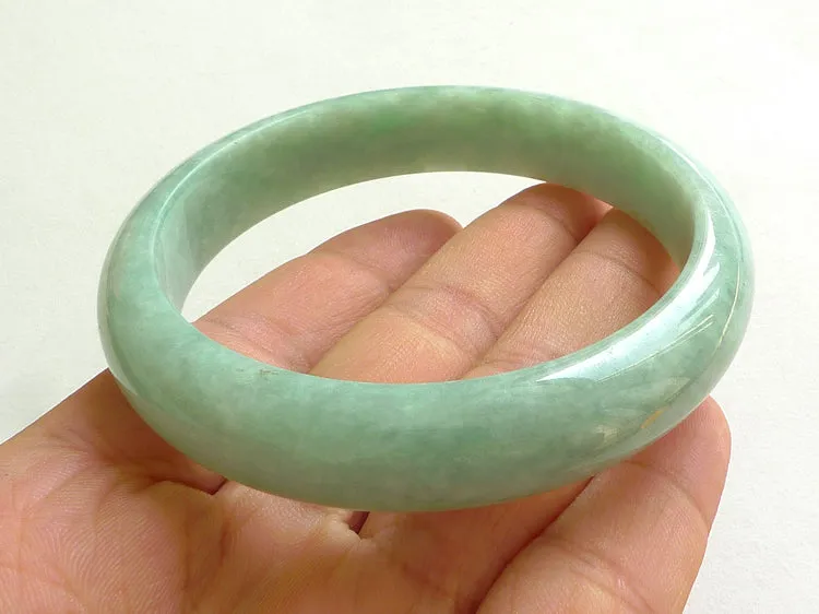 Natural Jade Bangle Jadeite Bangle Internal Diameter 58mm BER779