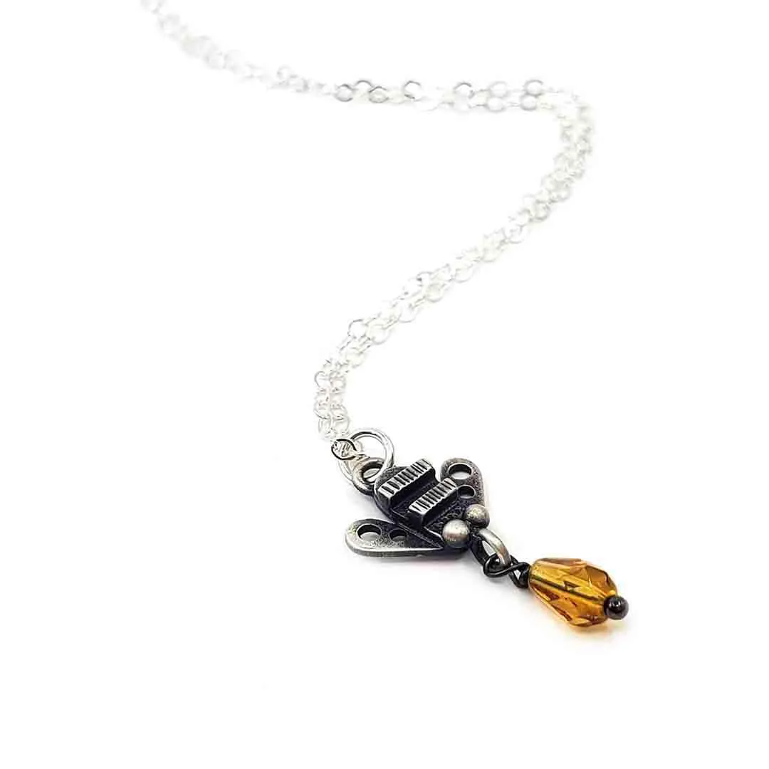 Necklace - Honey Bee (Sterling Silver) by Chickenscratch