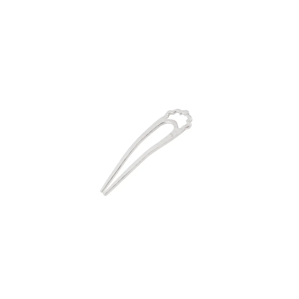 Open Fado Hair Pin in Silver - Small