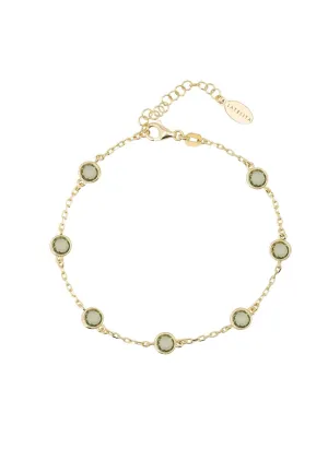 Palermo Bracelet Gold Peridot