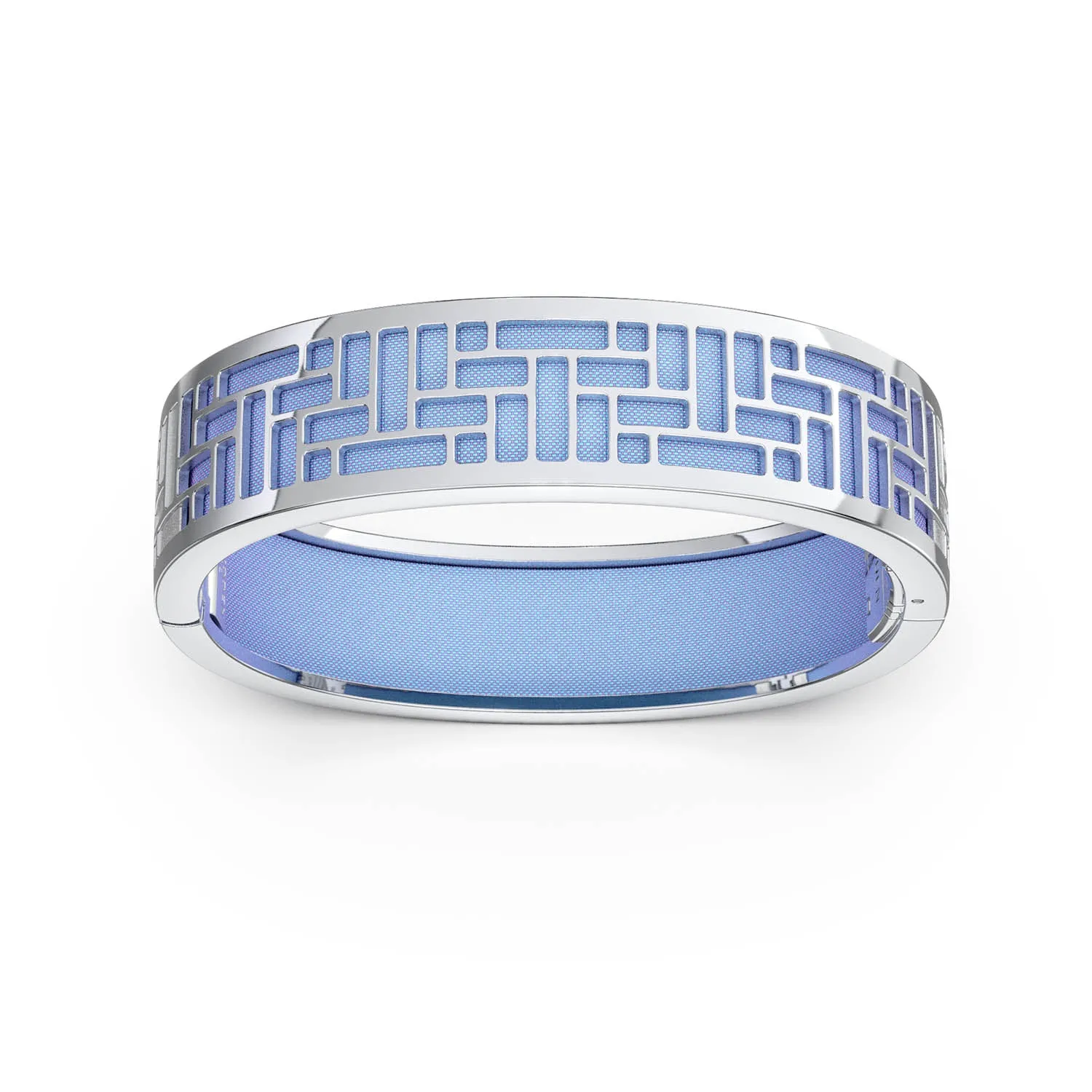 Pavilion Bangle - Gazebo Blue - Sterling Silver