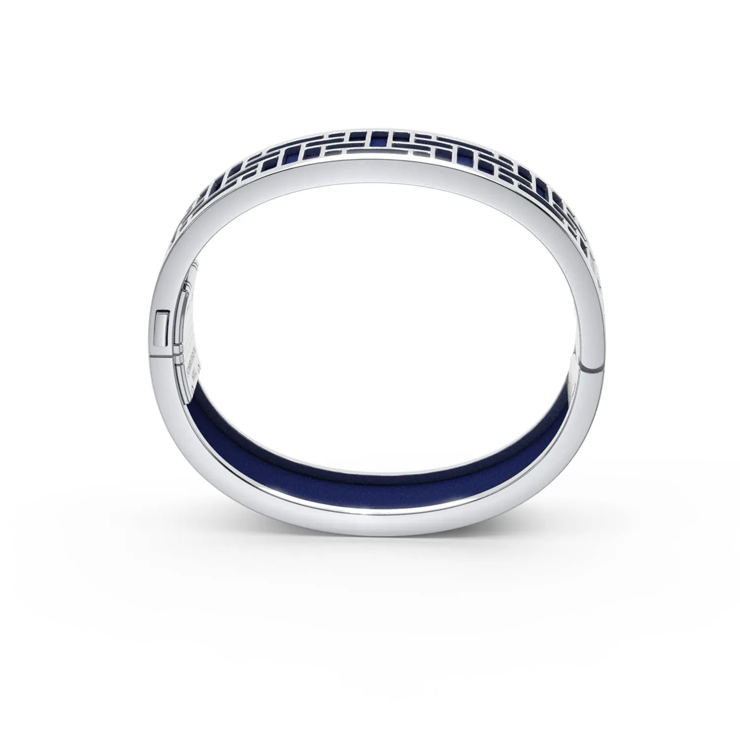 Pavilion Bangle - Midnight Blue - Sterling Silver