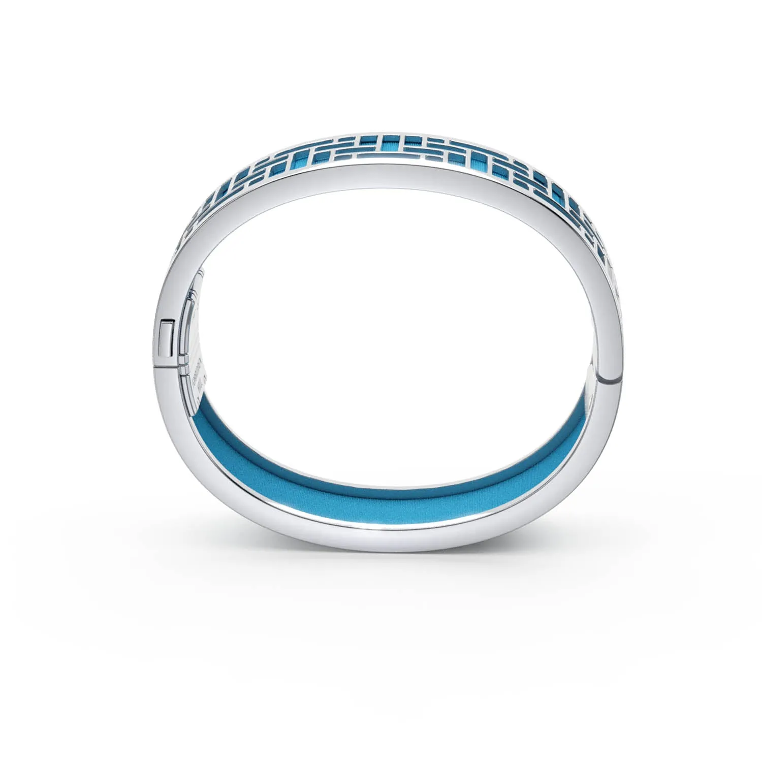 Pavilion Bangle - Turquoise Blue - Sterling Silver