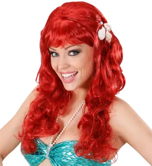 Red Mermaid Wig