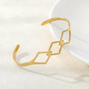 Rhombus Cuff Bracelet