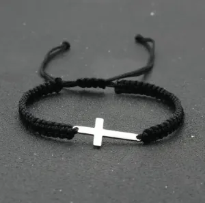 Rope Cross Bracelet