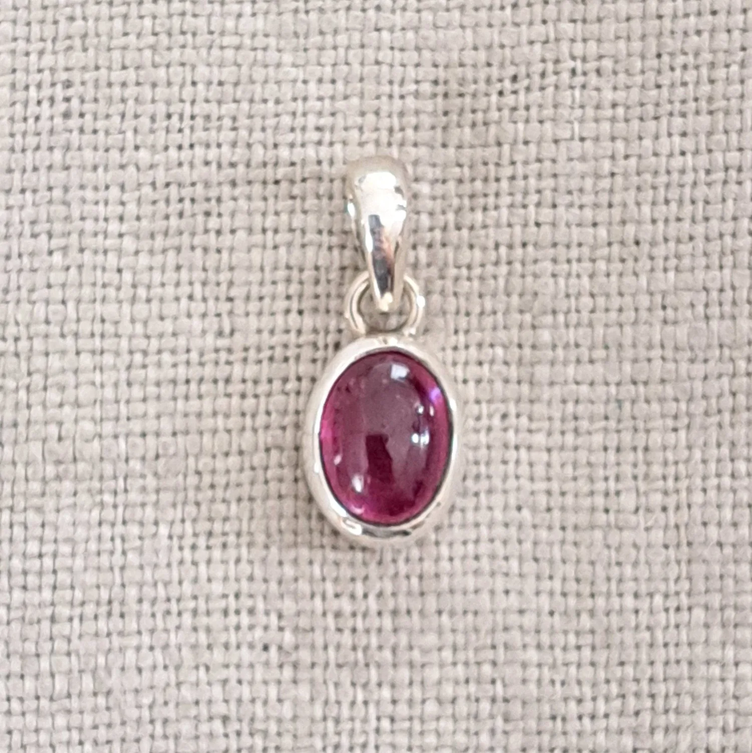 Ruby .925 Sterling Silver Necklace from Bali