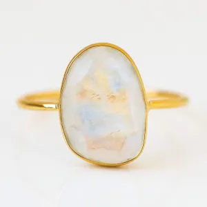 Selena Slice Ring in Moonstone