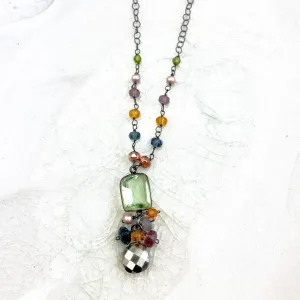 Sienna Style Pendant and Gems Necklace