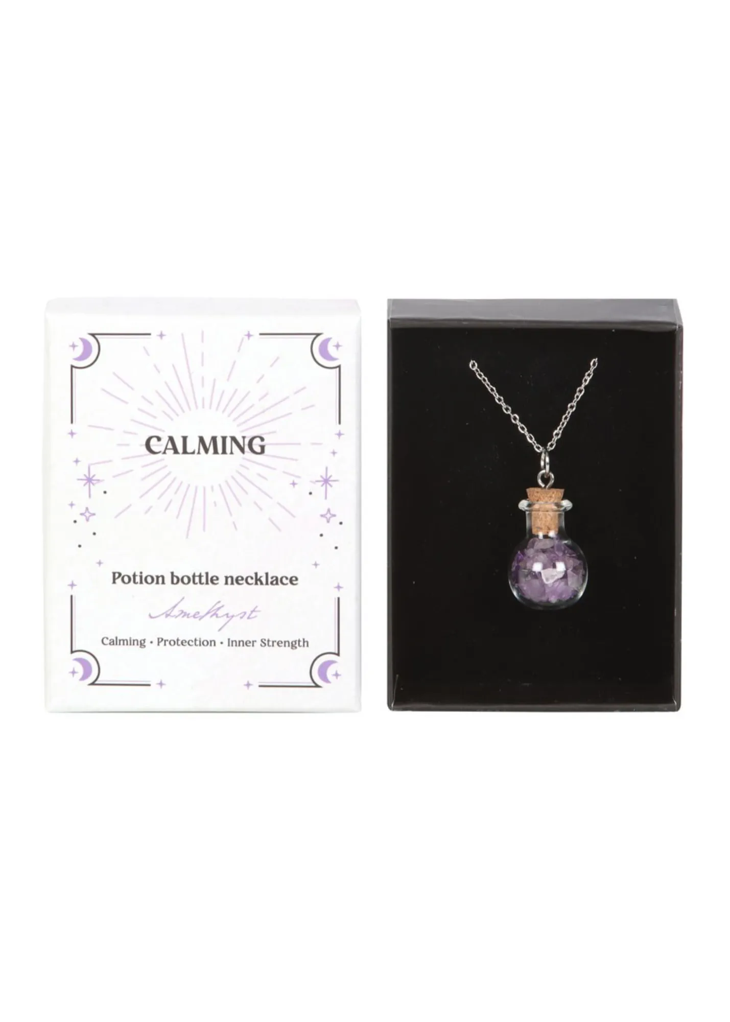 Something Different - Calming Potion Amethyst Crystal Chip Necklace